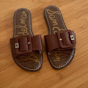 Sam Edelman brown granada slides size 9
